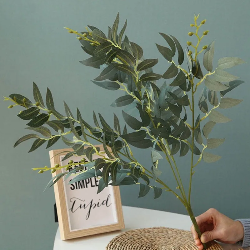 Artificial Willow Leaves Green White Fake Plants DIY Faux Bouquet Artificial Foliage for Home Wedding Forest Party Decoration
Artificial Willow Leaves Green White Fake Plants DIY Faux Bouquet Artificial Foliage for Home Wedding Forest Party Decoration