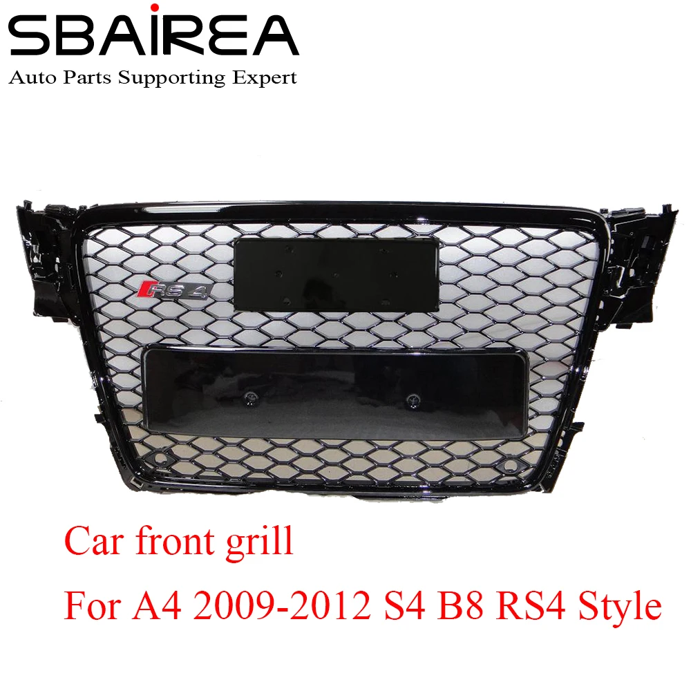 SBAIREA RS4 Car Racing Grill Styling A4 B8 Grill ABS Front Honey Mesh Grille for A4 S4 RS4 B8 2009-2012 grade do carro
SBAIREA RS4 Car Racing Grill Styling A4 B8 Grill ABS Front Honey Mesh Grille for A4 S4 RS4 B8 2009-2012 grade do carro