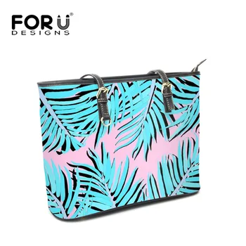 FOURDESIGNS Big Capacity Handbags Tropical Plants Palm Trees Printing Women Leather Shoulder Bags Top-handle Ladies Beach Totes
FOURDESIGNS Big Capacity Handbags Tropical Plants Palm Trees Printing Women Leather Shoulder Bags Top-handle Ladies Beach Totes