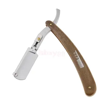 Folding Alloy Wooden Handle Barber Men's Straight Cut Razor Throat Shaving Razor
Folding Alloy Wooden Handle Barber Men's Straight Cut Razor Throat Shaving Razor