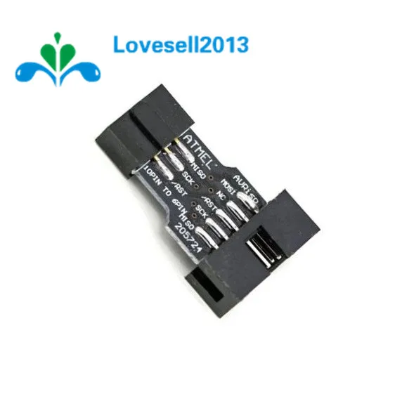 10PCS 10Pin to 6Pin Adapter Board For AVRISP MKII USBASP STK500 Standard 10 Pin Turn 6 Pin Converter
10PCS 10Pin to 6Pin Adapter Board For AVRISP MKII USBASP STK500 Standard 10 Pin Turn 6 Pin Converter