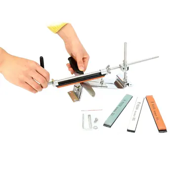 Professional Set New Full Upgraded Fixed-angle Knife Sharpener Kit Full Metal Stainless Steel Knife Slicker Whetstone
Professional Set New Full Upgraded Fixed-angle Knife Sharpener Kit Full Metal Stainless Steel Knife Slicker Whetstone