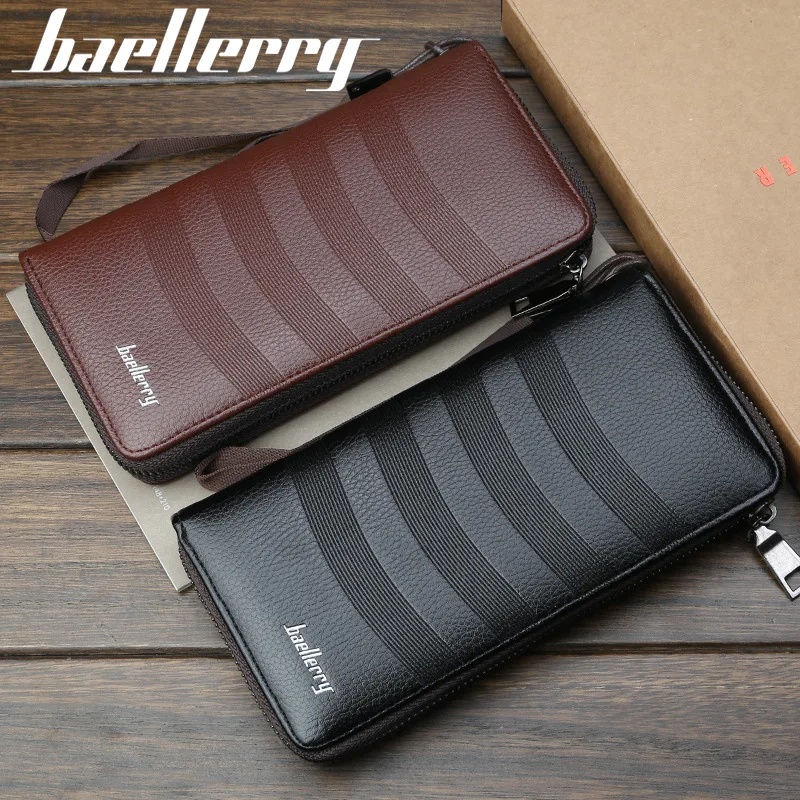 New Designer Men Wallets Brown PU Leather Card Holder Cell Phone Pocket Male Long Large Capacity Wallet Zipper Clutch Purse
New Designer Men Wallets Brown PU Leather Card Holder Cell Phone Pocket Male Long Large Capacity Wallet Zipper Clutch Purse