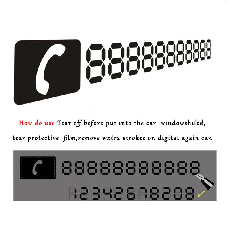 29*3.5cm big size Car Stickers Phone Number Temporary Parking Card Car Accessories Stickers On Car
29*3.5cm big size Car Stickers Phone Number Temporary Parking Card Car Accessories Stickers On Car