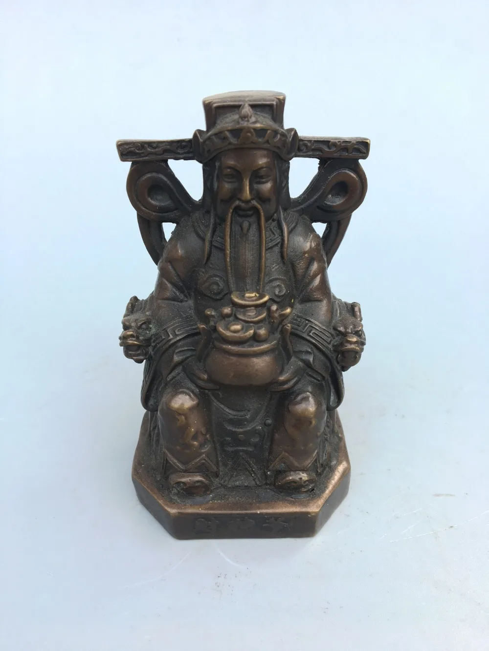 christmas Antiques Rare Old Chinese Seiko bronze bronze statue of God of Fortune meaning wealth wealth halloween
christmas Antiques Rare Old Chinese Seiko bronze bronze statue of God of Fortune meaning wealth wealth halloween
