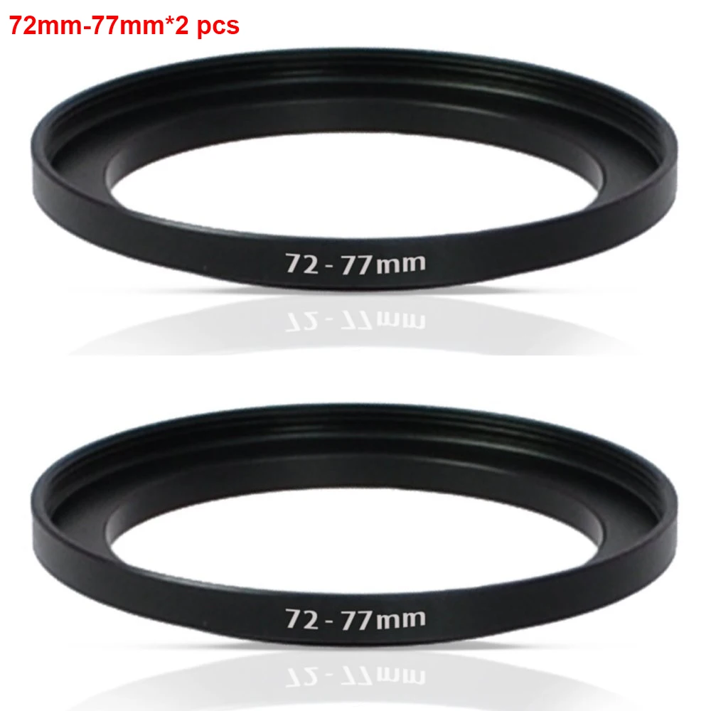 JUST NOW High-quality 2PCS 72-77MM Step-Up Ring Filter Adapter (72MM Lens to 77MM Accessory) (2 PCS Ring Filter Adapter)
JUST NOW High-quality 2PCS 72-77MM Step-Up Ring Filter Adapter (72MM Lens to 77MM Accessory) (2 PCS Ring Filter Adapter)