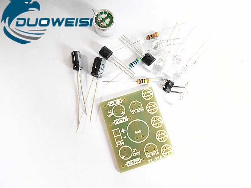 Voice-activated LED melody lamp electronic production kit Electronic DIY fun production suite Electronic suite
Voice-activated LED melody lamp electronic production kit Electronic DIY fun production suite Electronic suite