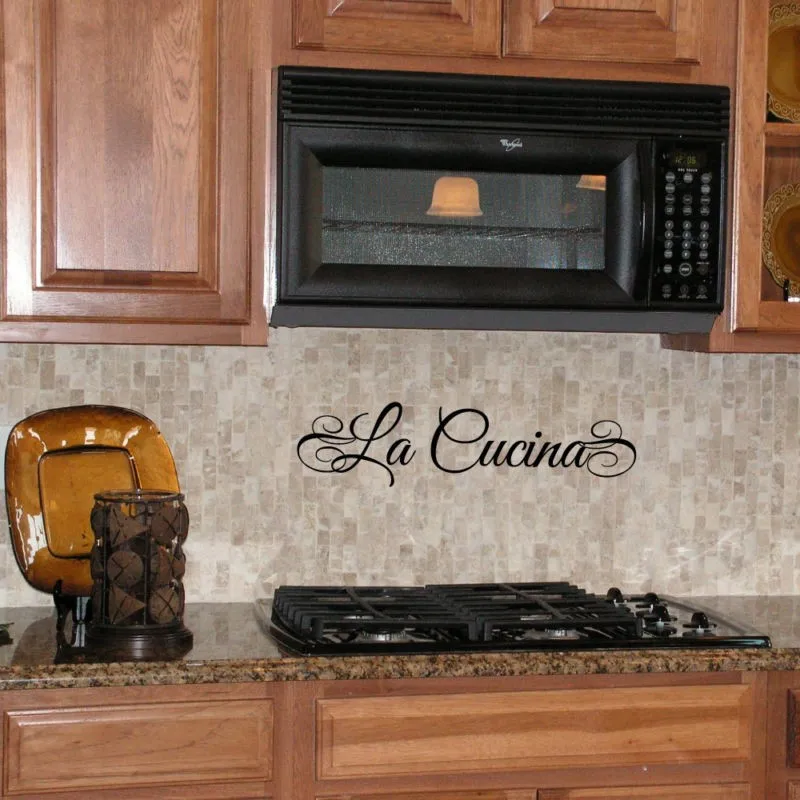 LA COCINA (Spanish) or LA CUCINA (Italian) Kitchen waterproof Vinyl Lettering Wall Decal Stickers,spa3002
LA COCINA (Spanish) or LA CUCINA (Italian) Kitchen waterproof Vinyl Lettering Wall Decal Stickers,spa3002