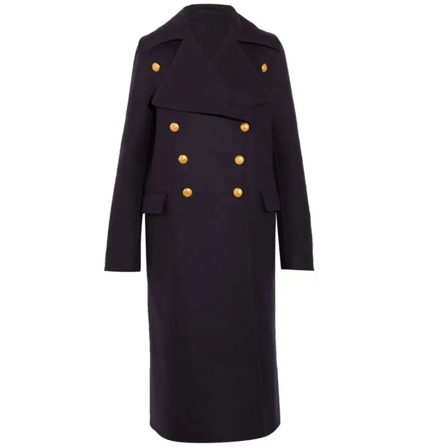 2019 New fashion military style Woolen Blends Women Coat turn down collar Warm Winter Jackets Double-breasted Long coat
2019 New fashion military style Woolen Blends Women Coat turn down collar Warm Winter Jackets Double-breasted Long coat