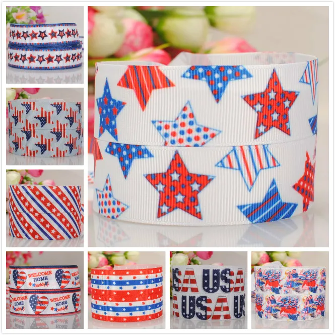 50% sales 5/10/20 yards 22/25mm USA Independent Day ribbon printed grosgrain ribbon random delivery
50% sales 5/10/20 yards 22/25mm USA Independent Day ribbon printed grosgrain ribbon random delivery