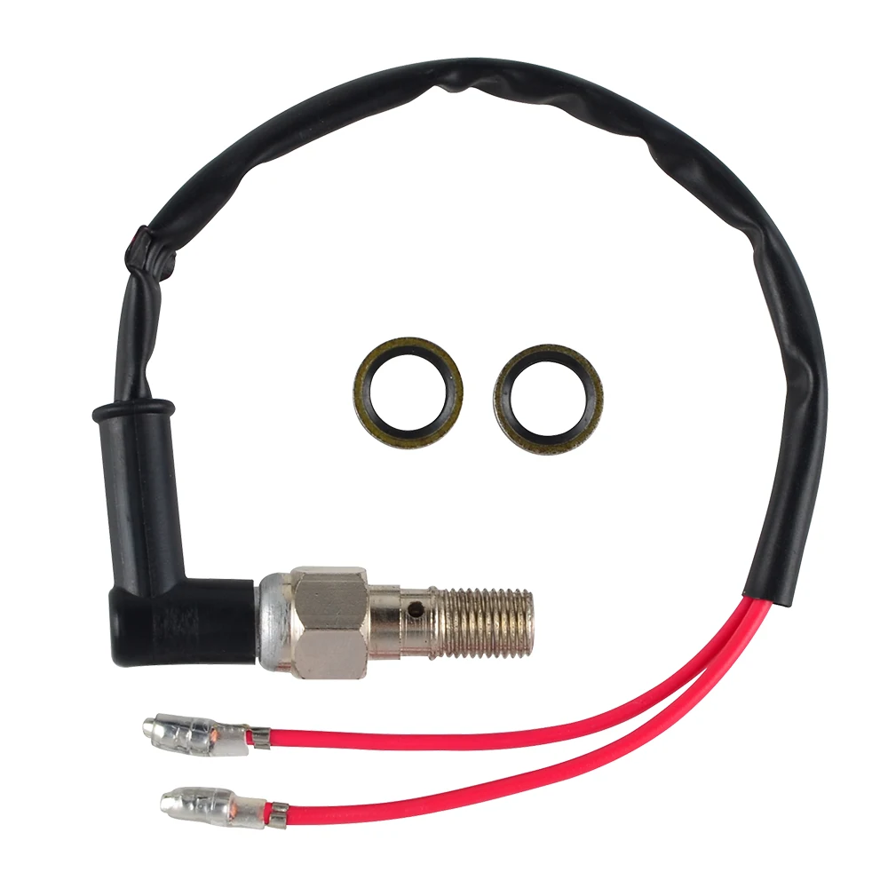 Goodridge - BL775-03CH - Brake Light Banjo Bolt With Built-In Switch 3/8"-24 # BL775-03CH
Goodridge - BL775-03CH - Brake Light Banjo Bolt With Built-In Switch 3/8"-24 # BL775-03CH