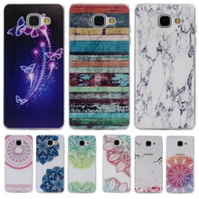 Colorful TPU Case sFor Coque Samsung galaxy A3 2016 A310F A3100 Floral Clear Soft Gel Transparent Case Cover For Galaxy A310