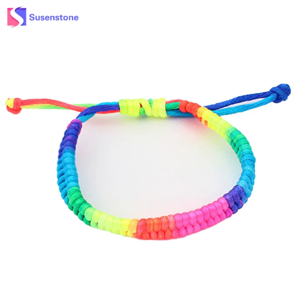 New Attractive Adjustable Rainbow Fluorescent Colors Woven Bracelet Wonderful Integrate Jewelry For Girls and Collectors
New Attractive Adjustable Rainbow Fluorescent Colors Woven Bracelet Wonderful Integrate Jewelry For Girls and Collectors