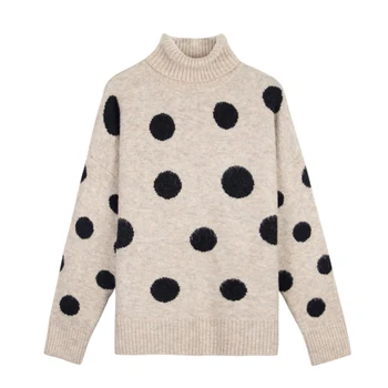Lazy Wind Pullover Woman 2020 New Autumn and Winter Thickened Korean Version Loose Point High-collar Pullover Knitted Sweater
Lazy Wind Pullover Woman 2020 New Autumn and Winter Thickened Korean Version Loose Point High-collar Pullover Knitted Sweater