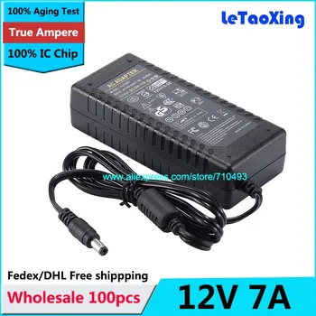 100pcs With IC Chip AC 100-240V To DC 12V 7A Power Supply Adapter 85W Switch For LED Light LCD Monitor CCTV Free shipping
100pcs With IC Chip AC 100-240V To DC 12V 7A Power Supply Adapter 85W Switch For LED Light LCD Monitor CCTV Free shipping