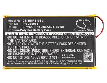 Cameron Sino 1500mAh Battery PR-285083 for Barnes & Noble BNRV510, Nook Glowlight Plus 2015, For Kobo Glo HD
Cameron Sino 1500mAh Battery PR-285083 for Barnes & Noble BNRV510, Nook Glowlight Plus 2015, For Kobo Glo HD
