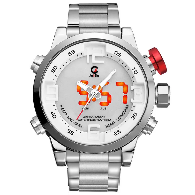Multi-function LED double display waterproof sports watch explosion model alloy watch
Multi-function LED double display waterproof sports watch explosion model alloy watch