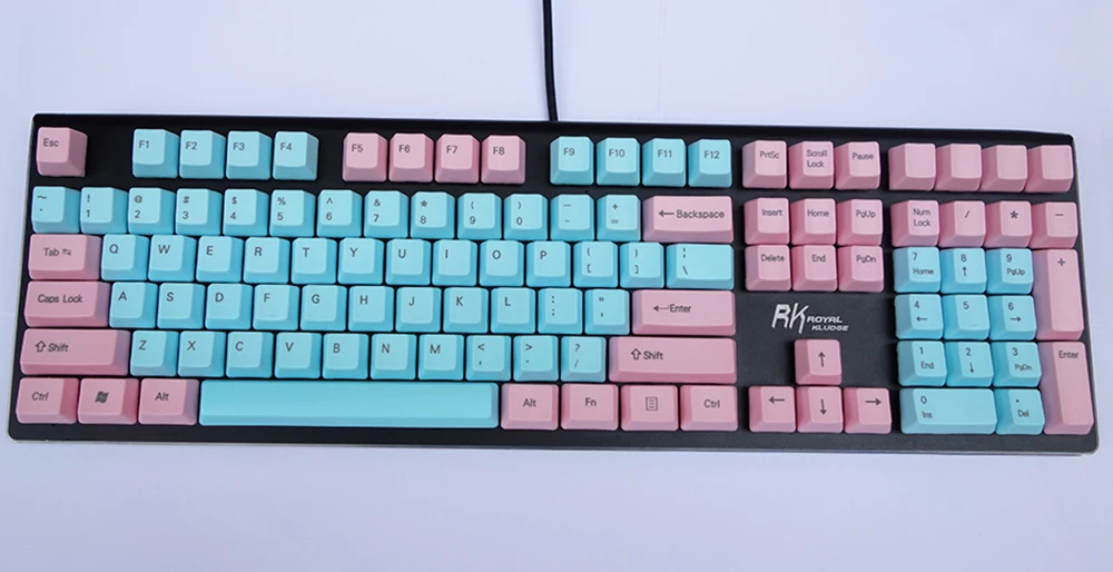 NPKC OEM PBT Keycaps Blue-Pink Mixed ANSI Layout Option 61 Keys 87 Keys 108 Keys for Cherry MX Switches of Mechanical Keyboard
NPKC OEM PBT Keycaps Blue-Pink Mixed ANSI Layout Option 61 Keys 87 Keys 108 Keys for Cherry MX Switches of Mechanical Keyboard