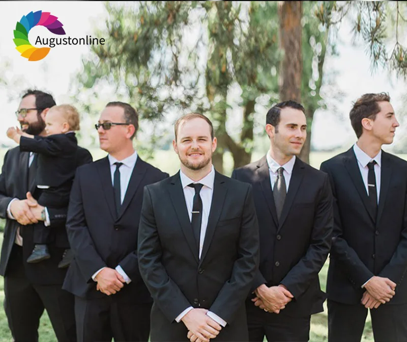 Tailored Made Black Men Suits For Wedding Bridegroom Groomsmen Slim Fit Formal Prom Groom Tuxedo Best Man Blazer Jacket+Pants
Tailored Made Black Men Suits For Wedding Bridegroom Groomsmen Slim Fit Formal Prom Groom Tuxedo Best Man Blazer Jacket+Pants