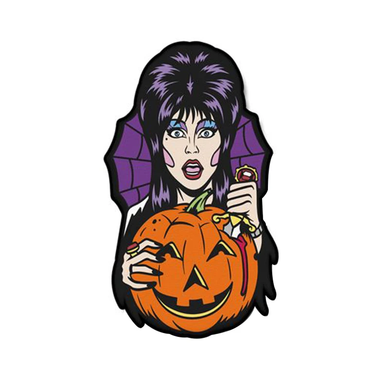 Elvira creepy carver pin