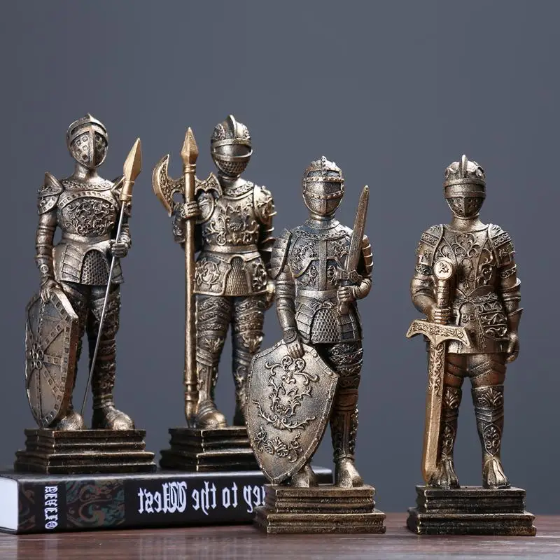 Medieval European Tin Samurai Warrior Sculpture/ Doll Cavalry Soldier Knights /Soldier Tin Resin Statue Home Decorations
Medieval European Tin Samurai Warrior Sculpture/ Doll Cavalry Soldier Knights /Soldier Tin Resin Statue Home Decorations