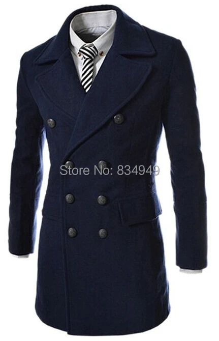 Custom Made Dark Blue Black Double Breasted Trench Coat Men, Winter Overcoat Men Long Coat, Cashmere Wool Coat Winter Coat
Custom Made Dark Blue Black Double Breasted Trench Coat Men, Winter Overcoat Men Long Coat, Cashmere Wool Coat Winter Coat