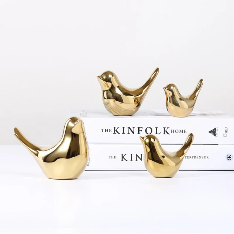 Gold Birds Figurines Ceramic Animal Ornaments For Table Vanity Office Desk Party Living Room Accessories Modern Home Decorations
Gold Birds Figurines Ceramic Animal Ornaments For Table Vanity Office Desk Party Living Room Accessories Modern Home Decorations