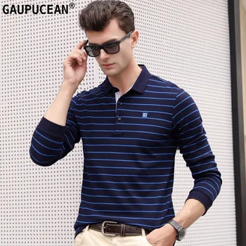 100% Cotton Men Long Sleeve Polo Shirt Anti-static Soft Breathable Stripe Spring Autumn Male Clothing Fashion Man Polo-shirt
100% Cotton Men Long Sleeve Polo Shirt Anti-static Soft Breathable Stripe Spring Autumn Male Clothing Fashion Man Polo-shirt