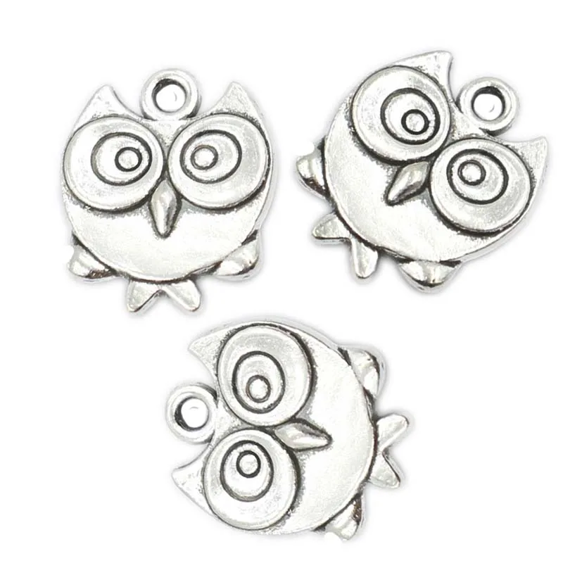 Tibetan Silver Plated Owl Charms Pendants for Jewelry Making Craft Handmade DIY 17x15mm 10pcs/lot
Tibetan Silver Plated Owl Charms Pendants for Jewelry Making Craft Handmade DIY 17x15mm 10pcs/lot