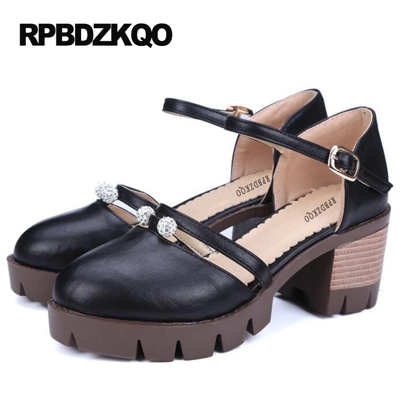 Ankle Strap 11 43 Pumps Women Medium Size 4 34 Sandals Round Toe Platform Shoes Fashion 2017 Modern Black 10 42 Plus Cheap High
Ankle Strap 11 43 Pumps Women Medium Size 4 34 Sandals Round Toe Platform Shoes Fashion 2017 Modern Black 10 42 Plus Cheap High