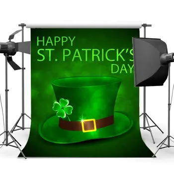 Happy Patrick's Day green leprechauns hat shiny clover bokeh Leaves photo backdrop Vinyl cloth Computer print wall Background
Happy Patrick's Day green leprechauns hat shiny clover bokeh Leaves photo backdrop Vinyl cloth Computer print wall Background