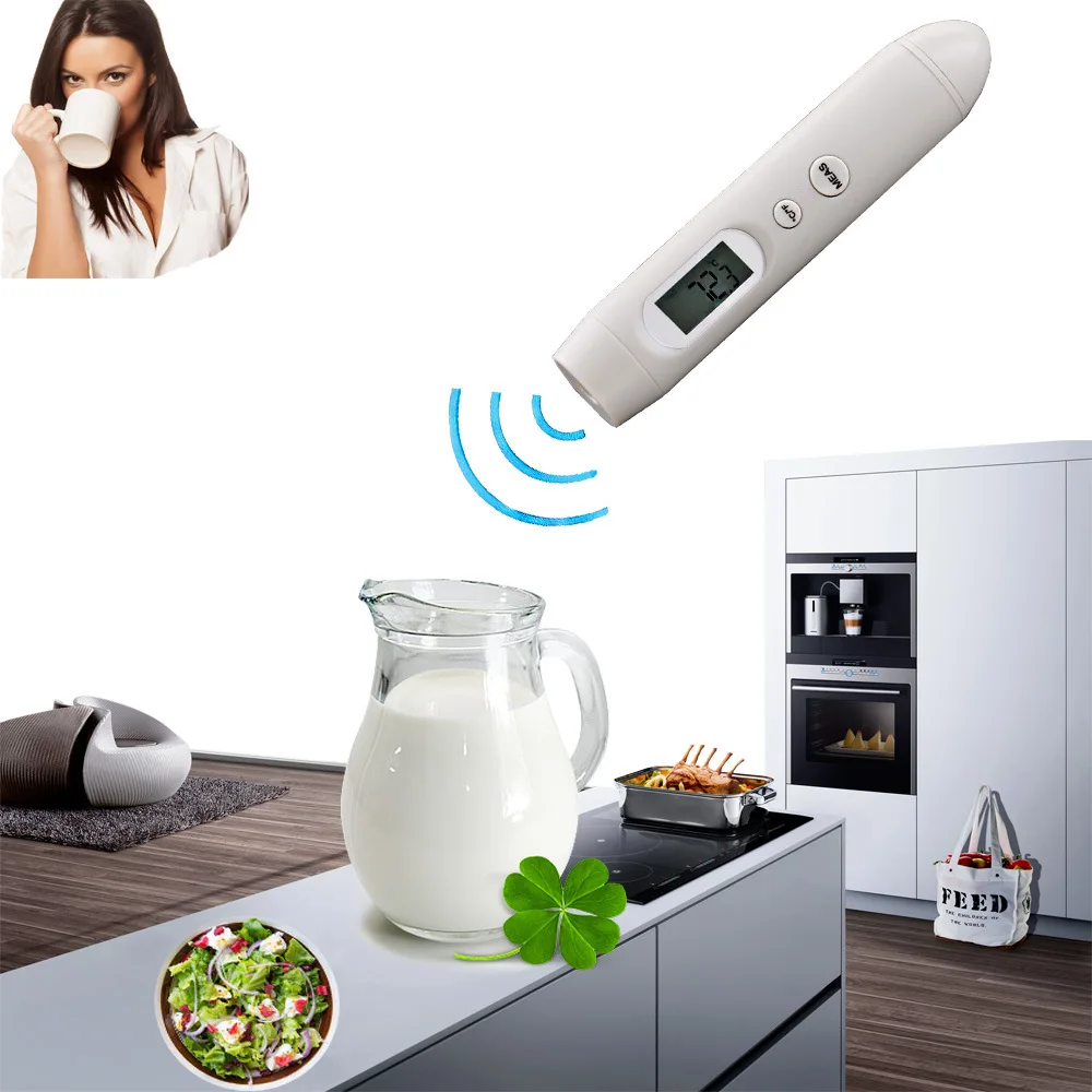 Smart Non-Contactl infrared thermometer non-contact infrared thermometer mini-wireless thermomete lcd digital display
Smart Non-Contactl infrared thermometer non-contact infrared thermometer mini-wireless thermomete lcd digital display