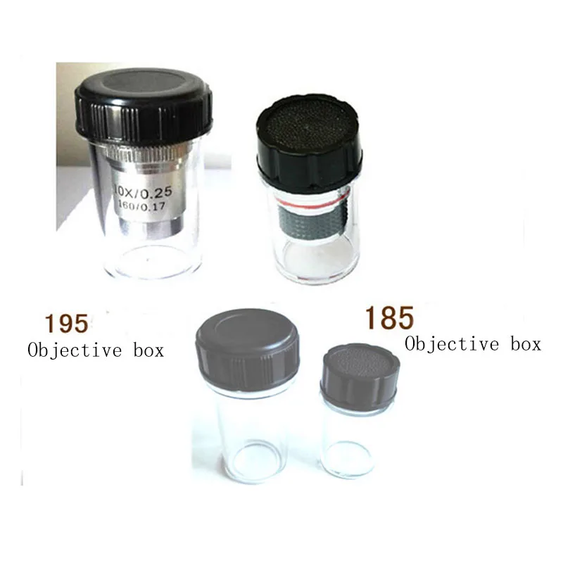 2pcs Microscope Objective Lenses Box Plastic Lens Protective Case with RMS Thread /Small + big
2pcs Microscope Objective Lenses Box Plastic Lens Protective Case with RMS Thread /Small + big