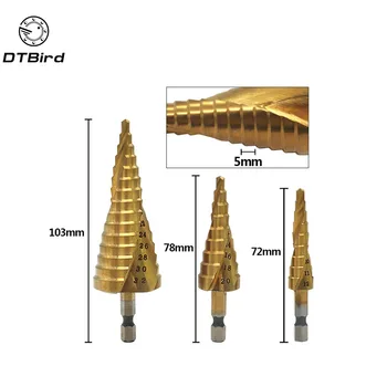 3/pcs 4-12/20/32mm HSS Spiral Grooved Center Drill Bit Solid Carbide Mini Drill Accessories Titanium Step Cone Drill Bits
3/pcs 4-12/20/32mm HSS Spiral Grooved Center Drill Bit Solid Carbide Mini Drill Accessories Titanium Step Cone Drill Bits