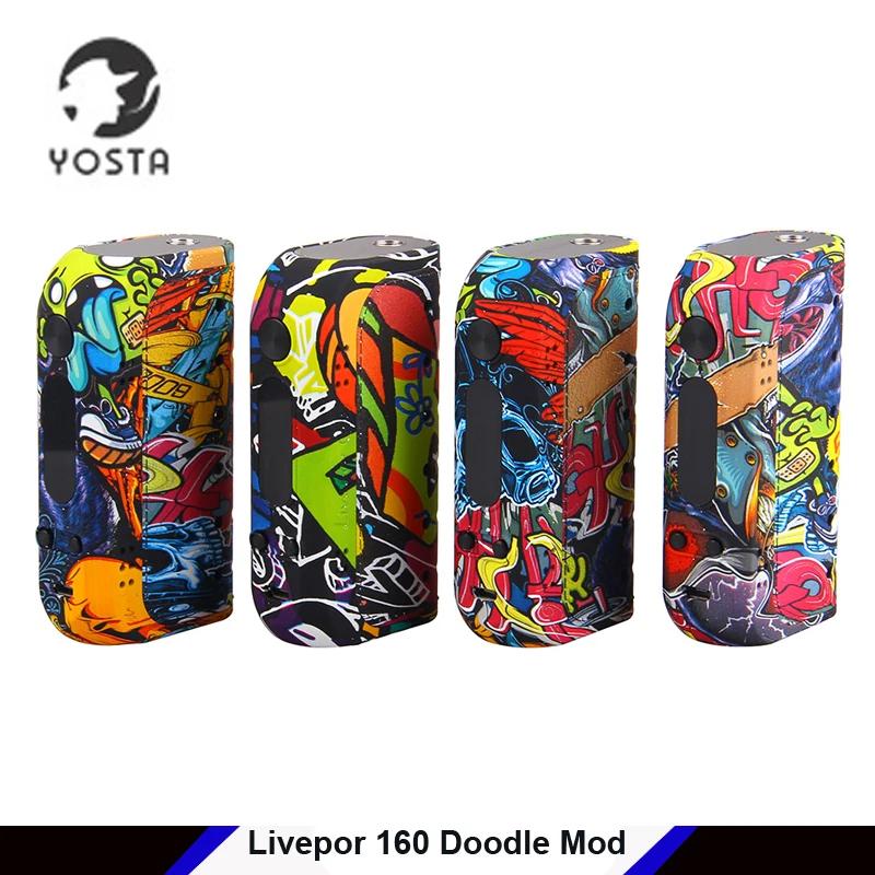 

Original Yosta livepor 160 Doodle Doodle-T box mod 160W vape support VW/TC mode With Dry coil Protection OLED Screen Vaporizer