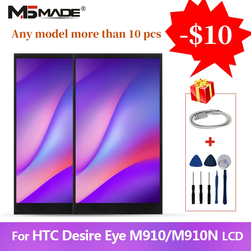 5.2" For HTC Desire Eye M910 LCD Touch Screen Digitizer Display M910x M910n Replacement Assembly Parts Free Shipping 1920*1080
5.2" For HTC Desire Eye M910 LCD Touch Screen Digitizer Display M910x M910n Replacement Assembly Parts Free Shipping 1920*1080