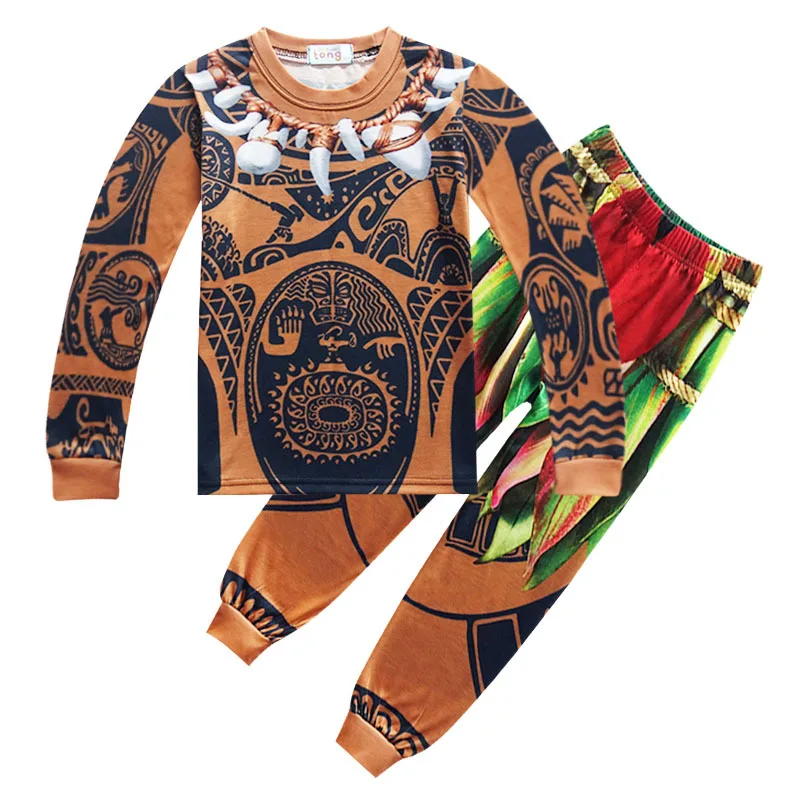 2019 Children's new cartoon Sleeping suit moana Long sleeved cotton pajamas for boys vaiana Maui Home suit Costumes for kids
2019 Children's new cartoon Sleeping suit moana Long sleeved cotton pajamas for boys vaiana Maui Home suit Costumes for kids