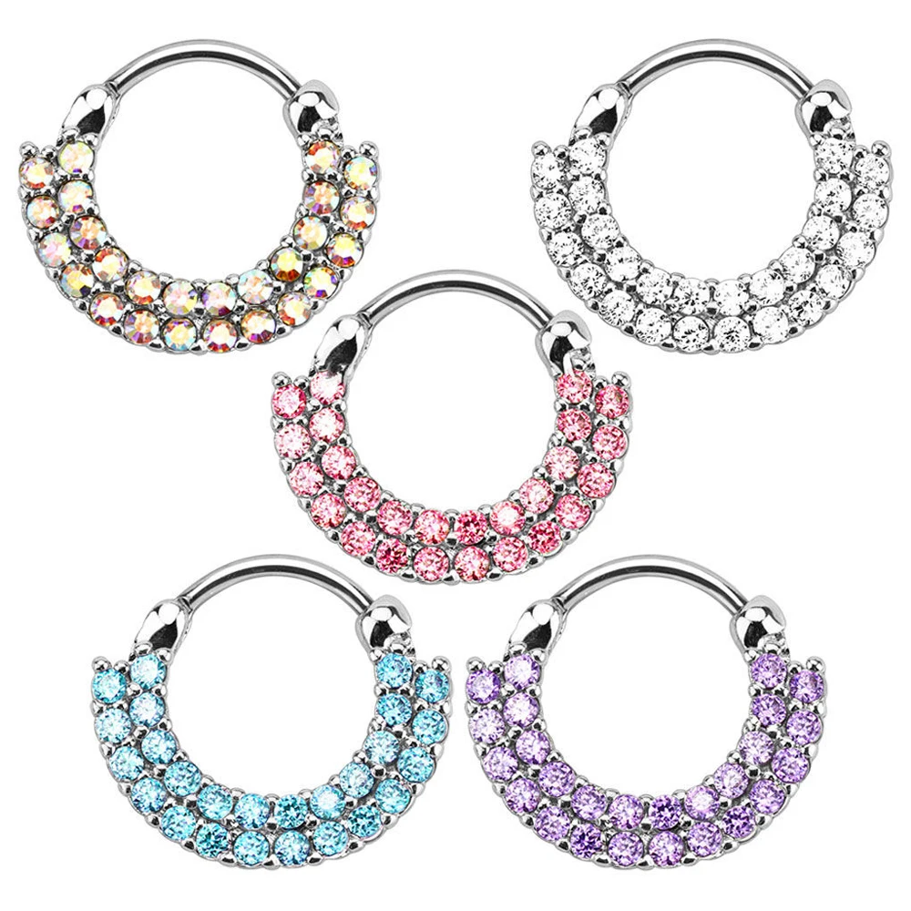 Alisouy 1PC Silver Color Zircon Hoop Nose Ring Studs Daith Earring Snug piercing Tragus Helix Cartilage Earring New Arrival
Alisouy 1PC Silver Color Zircon Hoop Nose Ring Studs Daith Earring Snug piercing Tragus Helix Cartilage Earring New Arrival