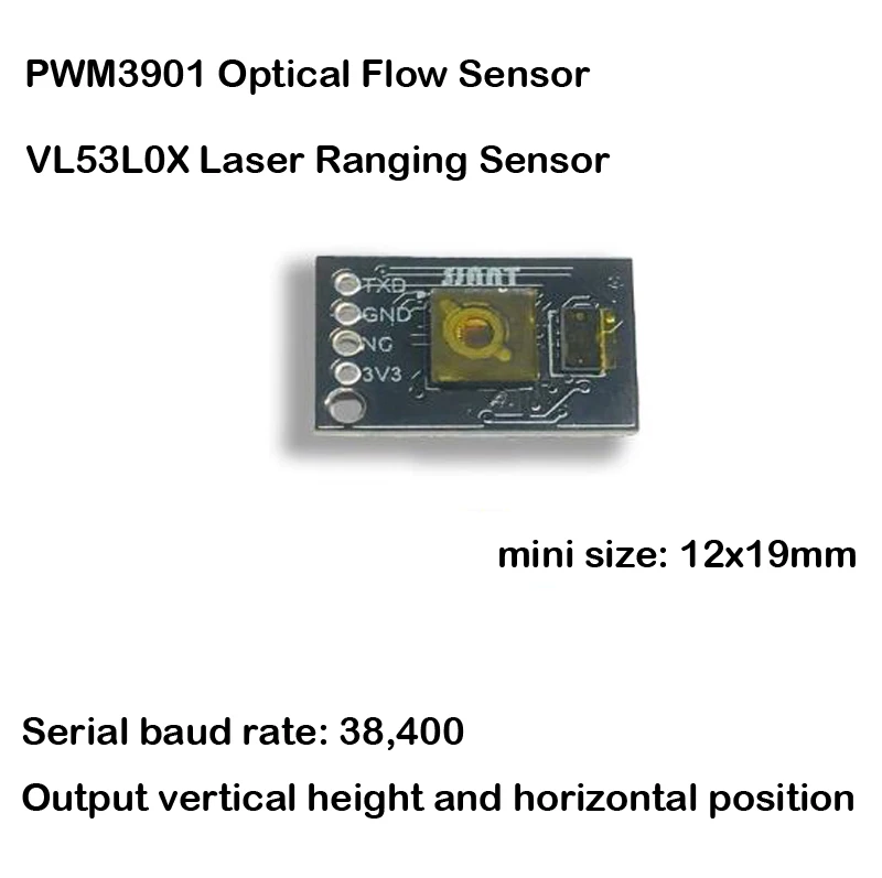 Integrated PWM3901 Optical Flow Sensor Module VL53L0X Time-of-Flight (ToF) Laser Ranging Sensor RC FPV Drone Hovering Board Mini
Integrated PWM3901 Optical Flow Sensor Module VL53L0X Time-of-Flight (ToF) Laser Ranging Sensor RC FPV Drone Hovering Board Mini