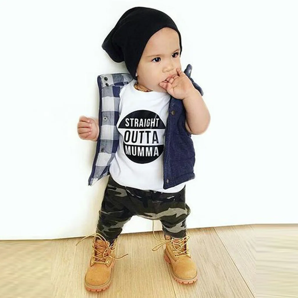 Newborn Baby Boy Clothes Toddler Kid Baby Boy Camouflage Outfit Top T-shirt Pants Trousers Fall Autumn Infant Boy Clothes
Newborn Baby Boy Clothes Toddler Kid Baby Boy Camouflage Outfit Top T-shirt Pants Trousers Fall Autumn Infant Boy Clothes
