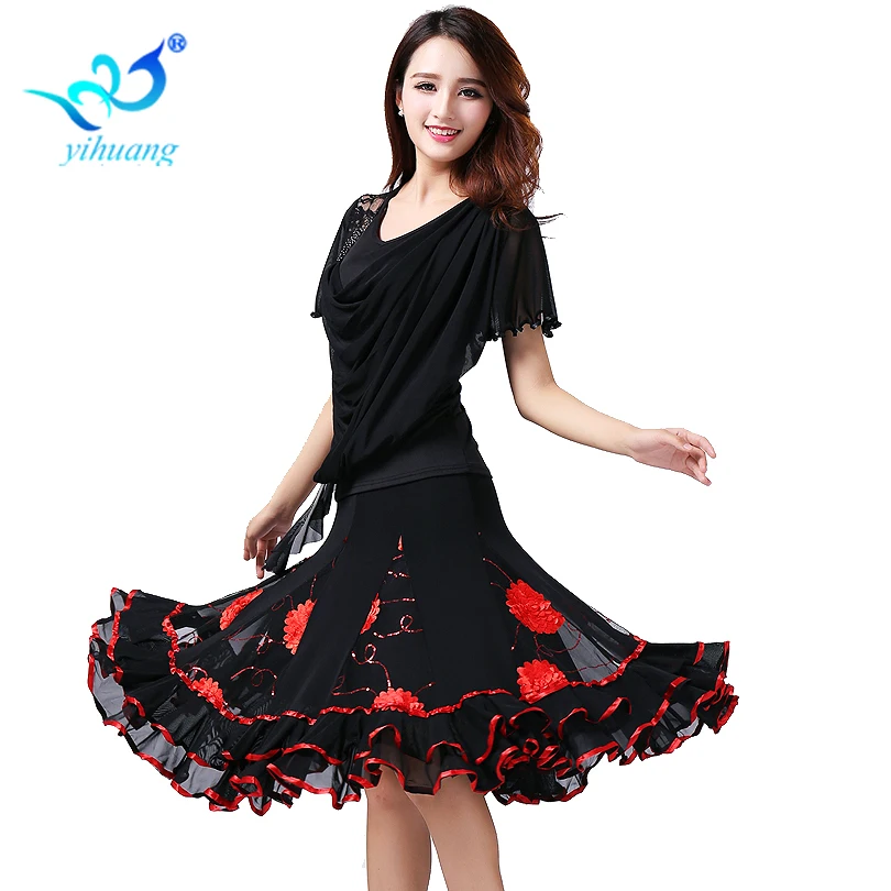Ladies Ballroom Dance Competition Suit Modern Standard Dancewear Outfits Tango Skirt Waltz Dance Tops 2pcs Blouses+Skirt
Ladies Ballroom Dance Competition Suit Modern Standard Dancewear Outfits Tango Skirt Waltz Dance Tops 2pcs Blouses+Skirt