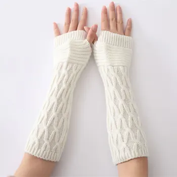 Women Arm Warmer Winter Long Gloves Fashion Fingerless Gloves Solid Color Knitted Mittens OH66
Women Arm Warmer Winter Long Gloves Fashion Fingerless Gloves Solid Color Knitted Mittens OH66