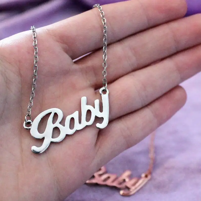 Baby Necklace Stainless Steel Baby Necklace Baby Girl Gift Jewelry Send Girlfriend Send Valentine Gift FC0088
Baby Necklace Stainless Steel Baby Necklace Baby Girl Gift Jewelry Send Girlfriend Send Valentine Gift FC0088