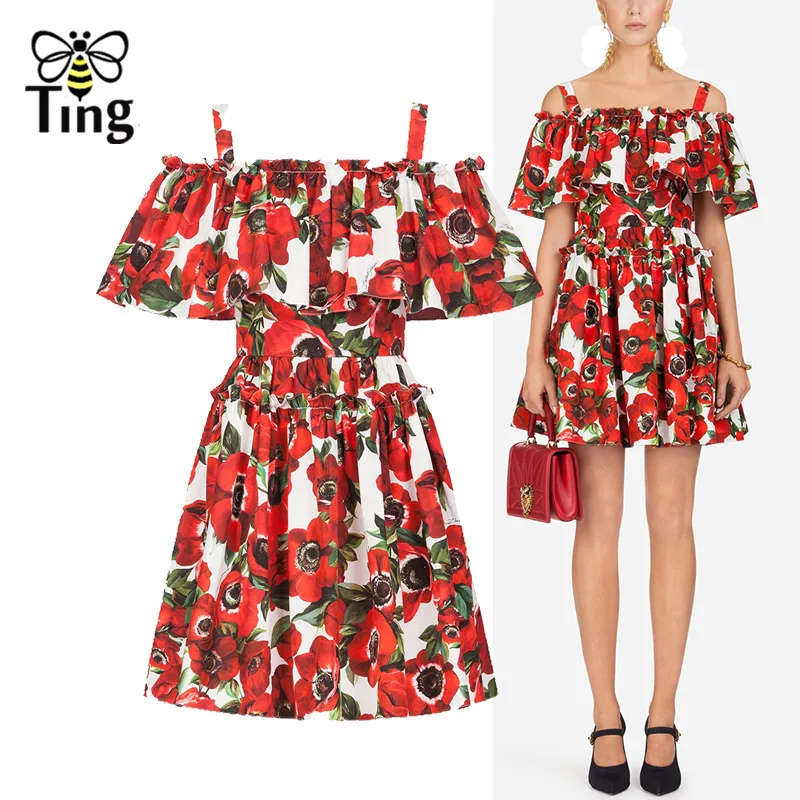 Tingfly 2019 Summer New Designer Floral Mini Dress Women Fashion Strap Ruffles A line Short Dress Party Dresses Casual Streetwea
Tingfly 2019 Summer New Designer Floral Mini Dress Women Fashion Strap Ruffles A line Short Dress Party Dresses Casual Streetwea