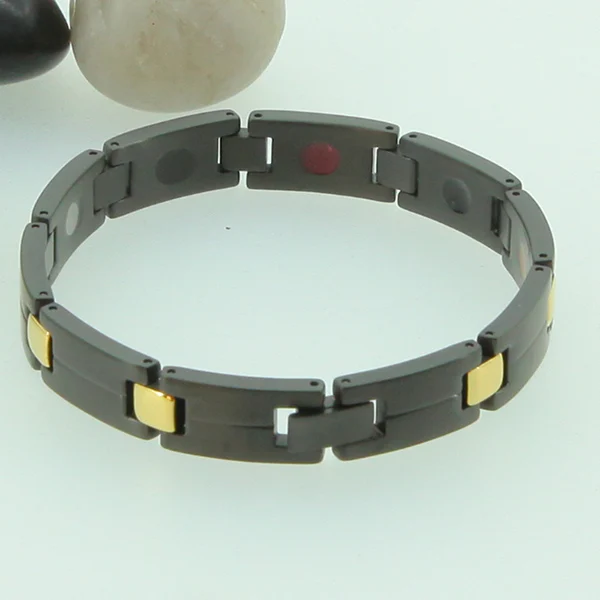 38 Black&Gold Men's Health Energy Bracelet Bangle Titanium Chain Link Bracelets For Women 200mm Adjustable size 
38 Black&Gold Men's Health Energy Bracelet Bangle Titanium Chain Link Bracelets For Women 200mm Adjustable size