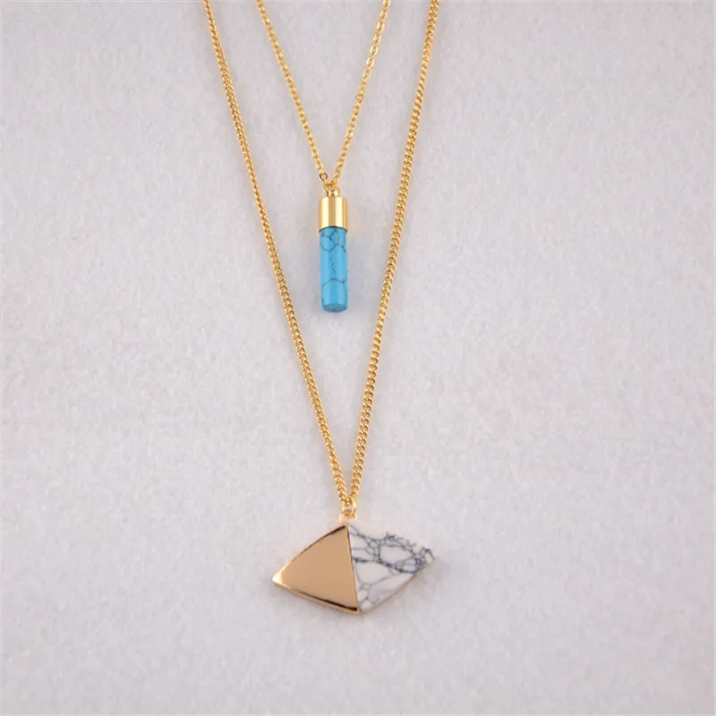2016 free shipping new marble white Necklace geometric multilayer Girl wife gift party zinc alloy fashion new style ladies
2016 free shipping new marble white Necklace geometric multilayer Girl wife gift party zinc alloy fashion new style ladies