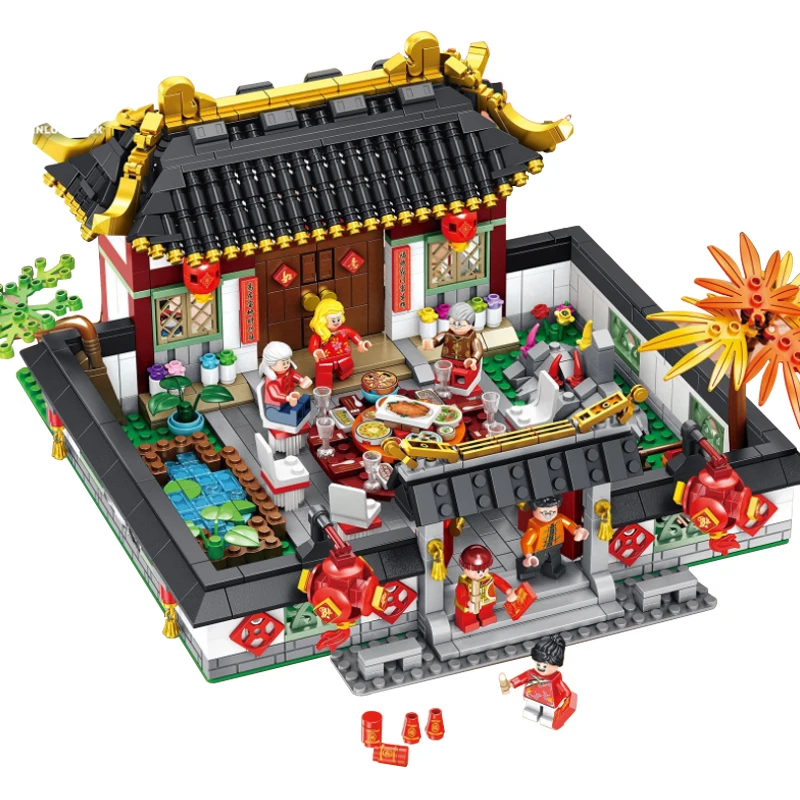 Legoing Creator Chinese Style Street Series Spring Festival New Year's Eve Building Blocks Toys Compatible Legoings City Figures
Legoing Creator Chinese Style Street Series Spring Festival New Year's Eve Building Blocks Toys Compatible Legoings City Figures