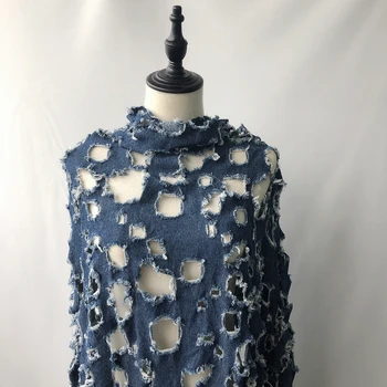 50x150cm Original Designer Fabric with Holes Fabric Denim Creative Hollow Perspective Cloth Soft Thin
50x150cm Original Designer Fabric with Holes Fabric Denim Creative Hollow Perspective Cloth Soft Thin