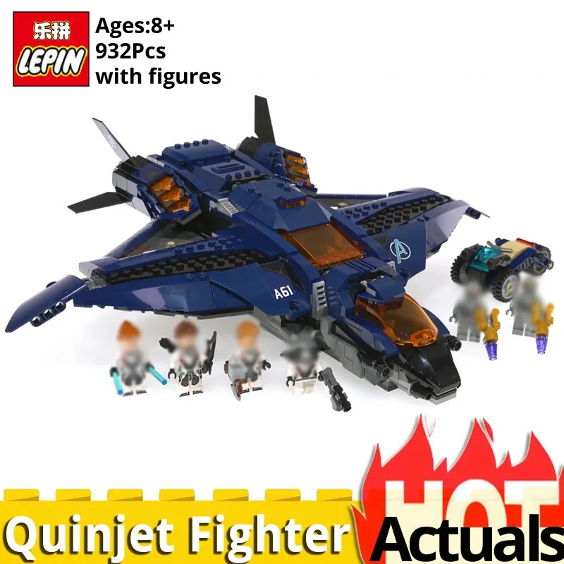 LEPIN Avengers endgame 07122 captain Quinjet Fighter Building Blocks Bricks Educational Toys 76126 plane birthday gift brinquedo
LEPIN Avengers endgame 07122 captain Quinjet Fighter Building Blocks Bricks Educational Toys 76126 plane birthday gift brinquedo