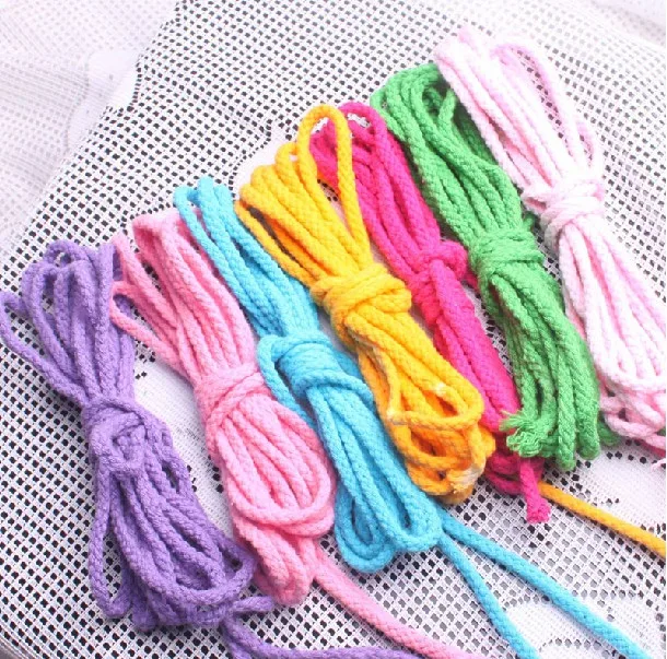Wholesale 4-4.5MM 10m/lot Mixed Colors 8 Braided Cotton Cord Twisted Rope DIY Handmade Woven Rope Jewelry Findings Accessories
Wholesale 4-4.5MM 10m/lot Mixed Colors 8 Braided Cotton Cord Twisted Rope DIY Handmade Woven Rope Jewelry Findings Accessories